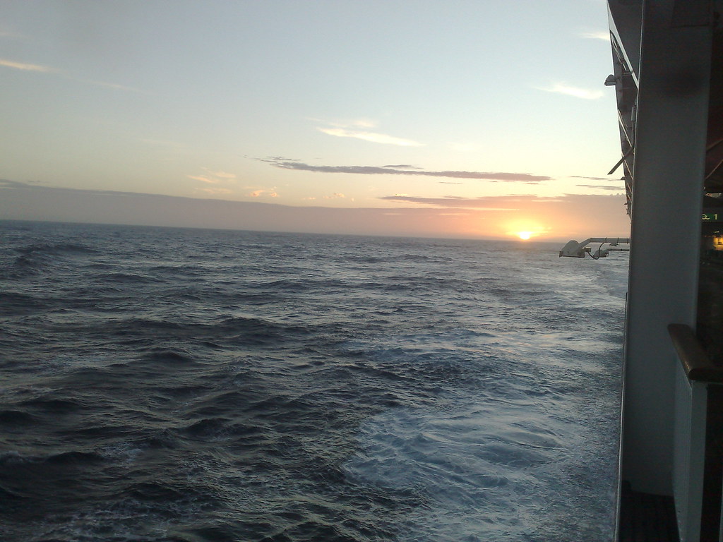 Sunset at sea